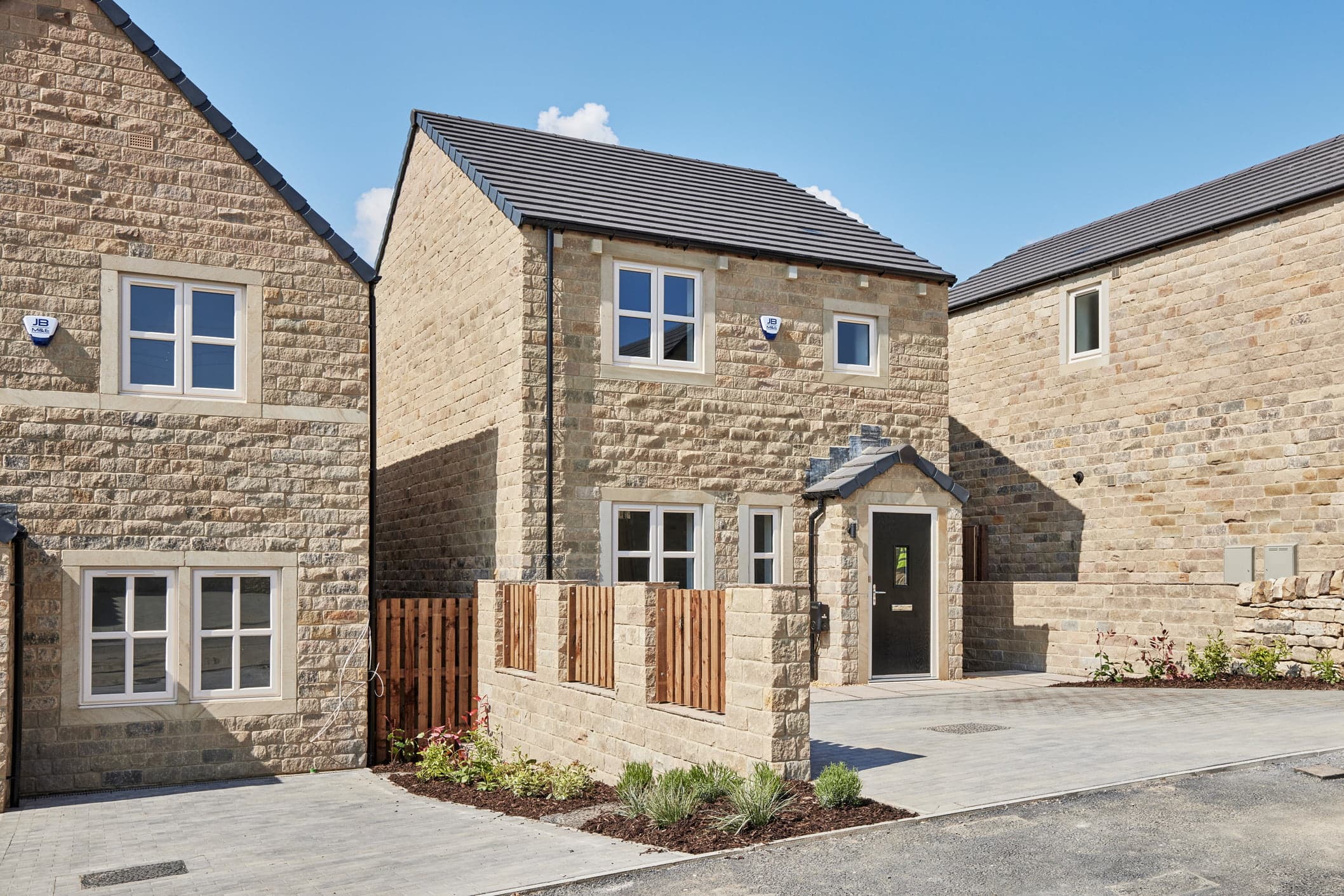 The Ashton and its garden at Bolton Gardens, Silsden