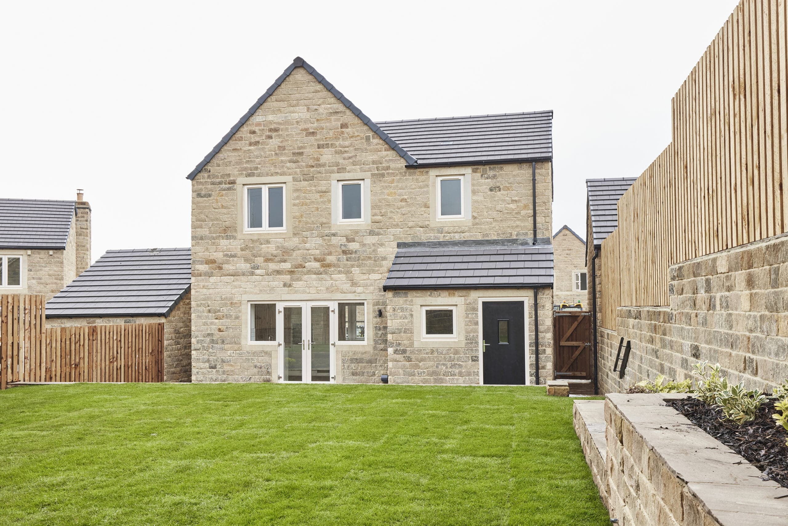 The Craven and its front garden at Bolton Gardens, Silsden