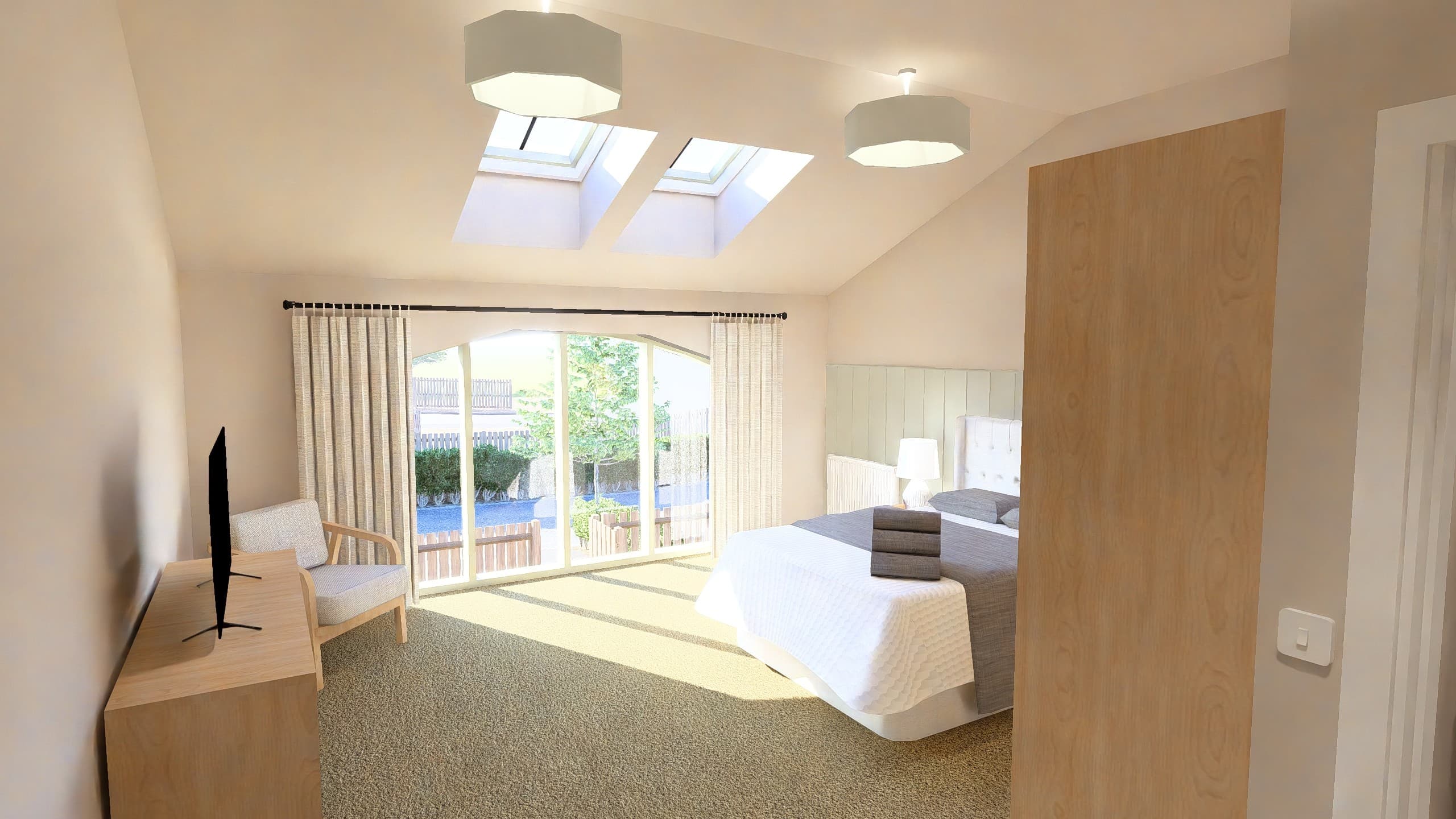 cgi internal of the croft at pendle farm