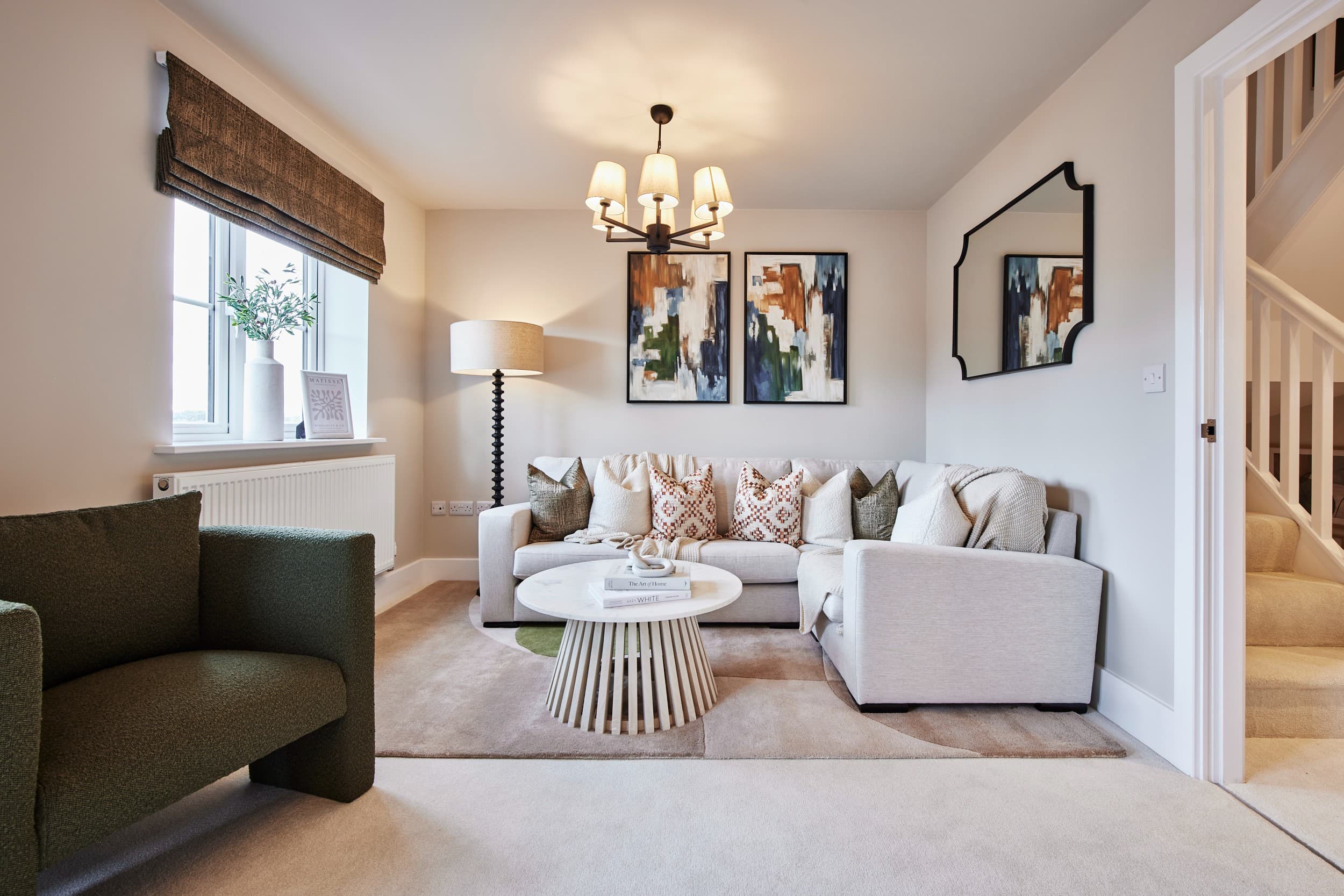 The living room in The Cooper at The Alders, Skipton