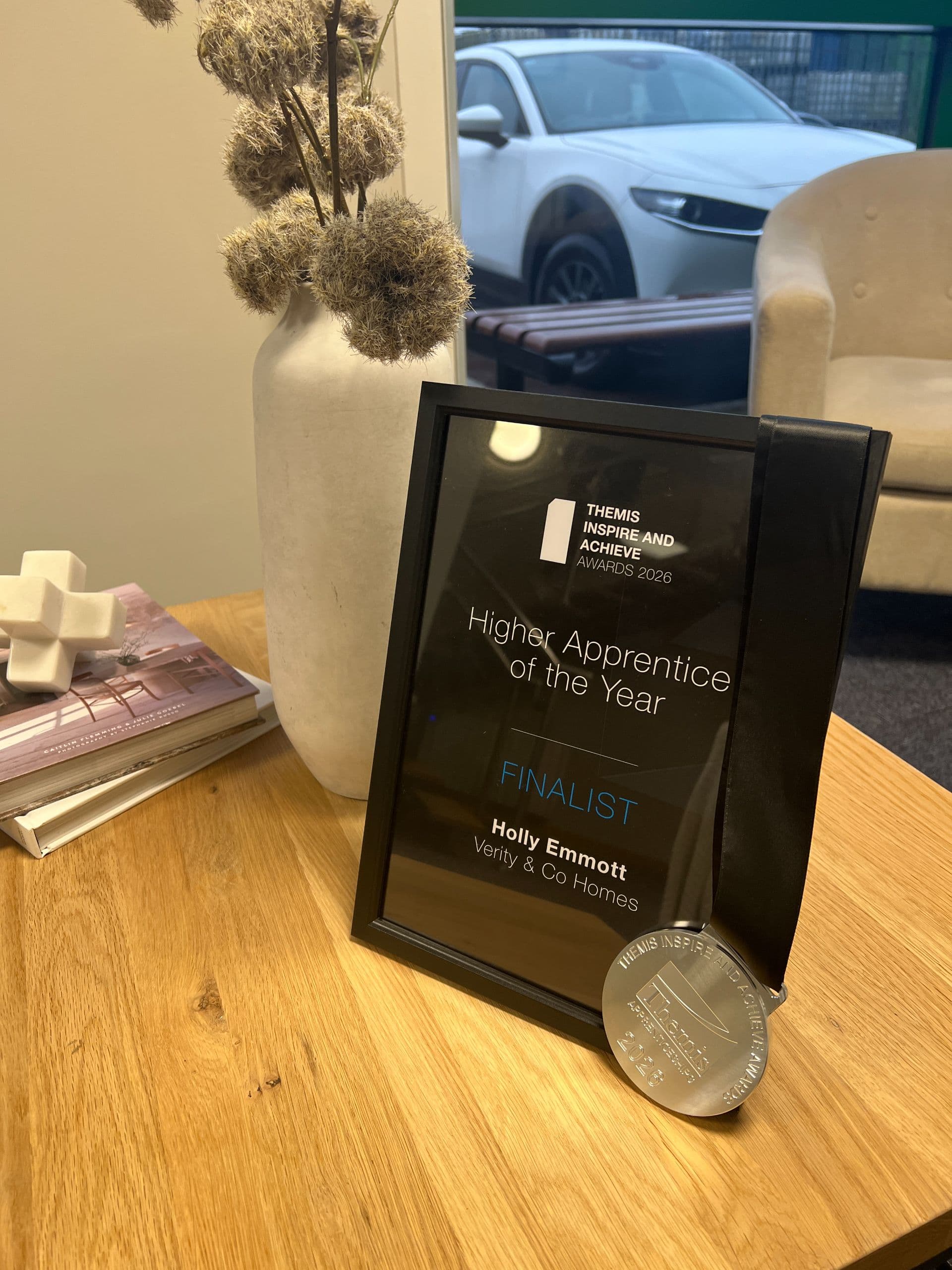 hollys certificate and medal